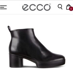 ECCO size 38 Sculpted motion 55 Black Ankle Boots-used